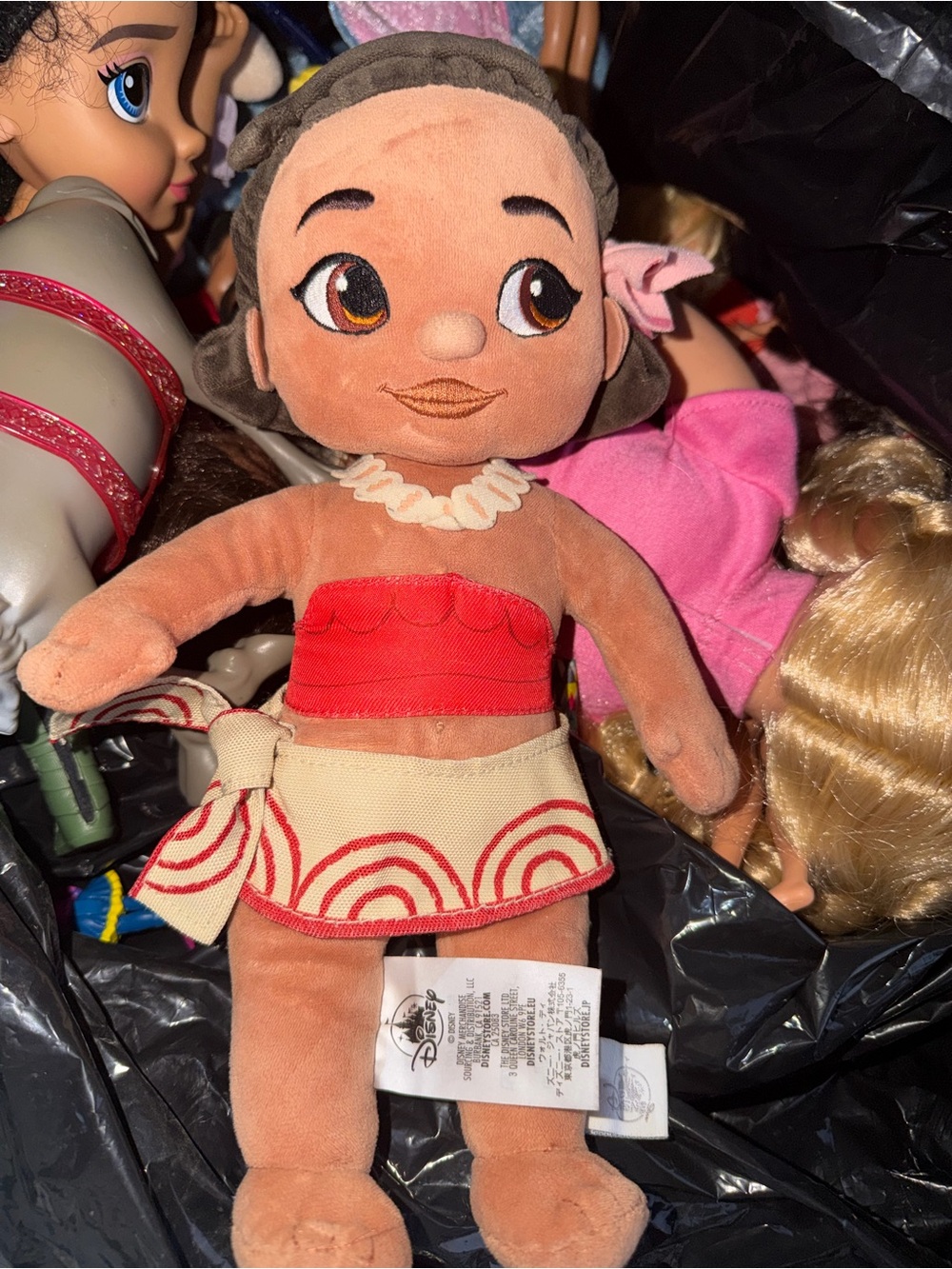Disney Store Official Animators Collection Toddler Moana Plush Doll 12"